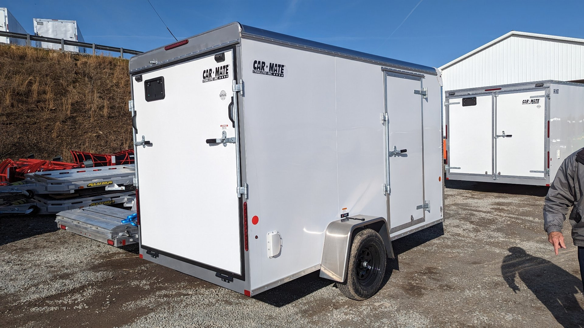 New NEW 2024 Car Mate 6x12 Custom Cargo Trailer w/ Ramp Door (BRAKES!) (PRICE DROP!!)