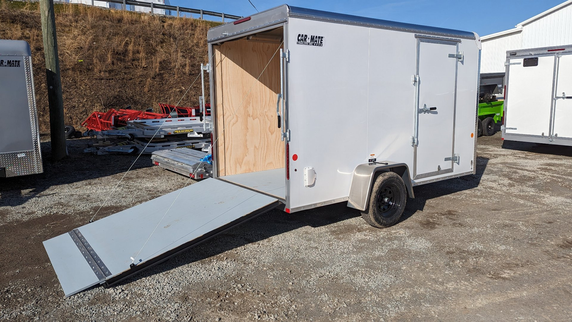 New NEW 2024 Car Mate 6x12 Custom Cargo Trailer w/ Ramp Door (BRAKES!) (PRICE DROP!!)