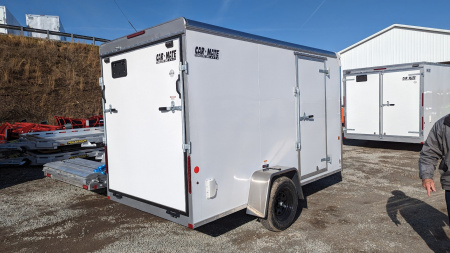 New NEW 2024 Car Mate 6x12 Custom Cargo Trailer w/ Ramp Door (BRAKES!) (PRICE DROP!!)