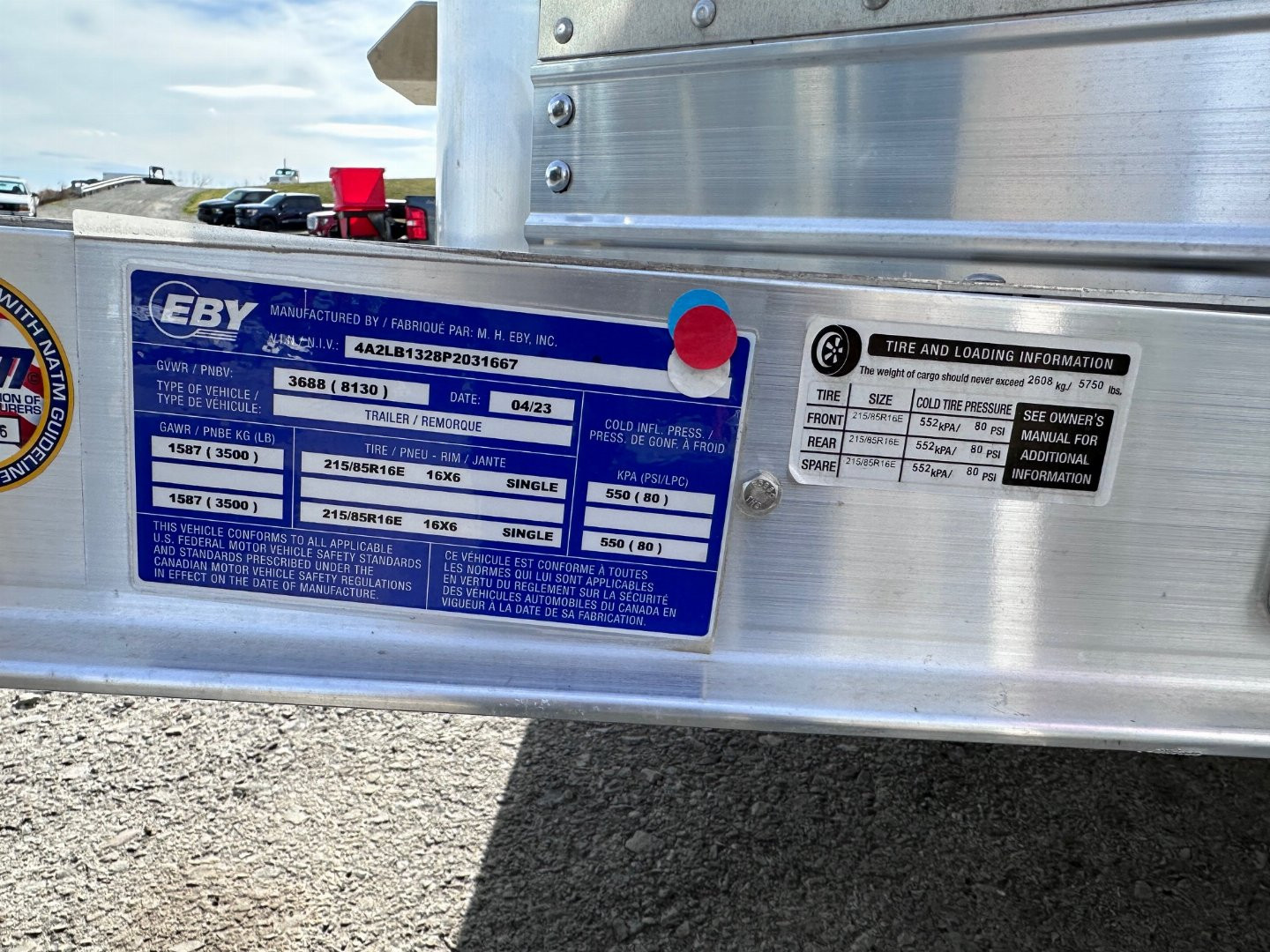 New 2023 EBY Maverick LS 13' Aluminum Stock Trailer for Small Animals