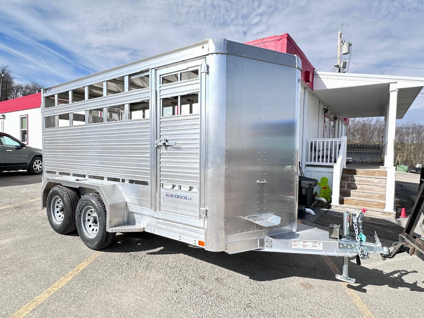 New 2023 EBY Maverick LS 13' Aluminum Stock Trailer for Small Animals