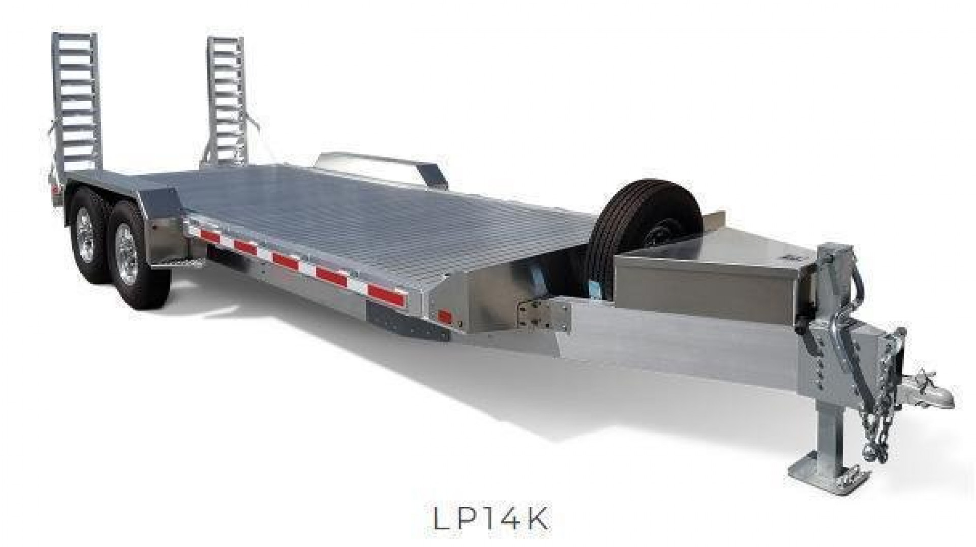 New 2024 EBY 18' ALL ALUMINUM Lo Pro Equipment Hauler w/ 6' Standup Ramps
