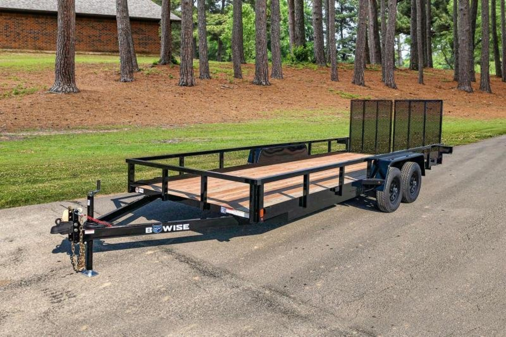 New 2024 BWise 7x14 Utility Trailer w/ Split Landscape Gate (LEFTOVER PRICING!!!)