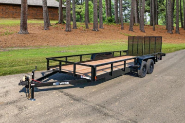 New 2024 BWise 7x14 Utility Trailer w/ Split Landscape Gate (LEFTOVER PRICING!!!)