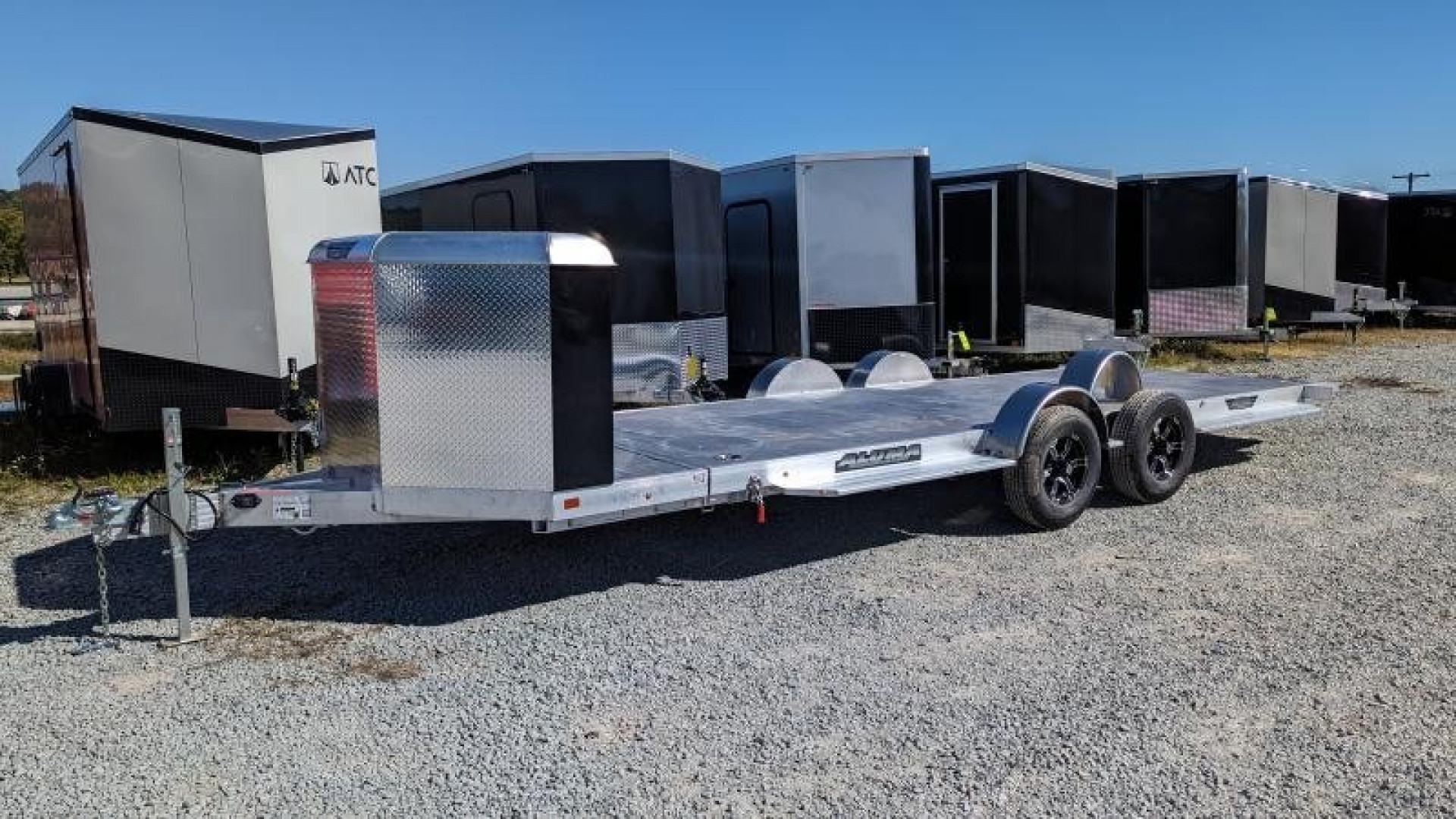 New 2025 Aluma 20'(20" Stationary + 20' Tilt)HD XL Executive Tilt Car Hauler
