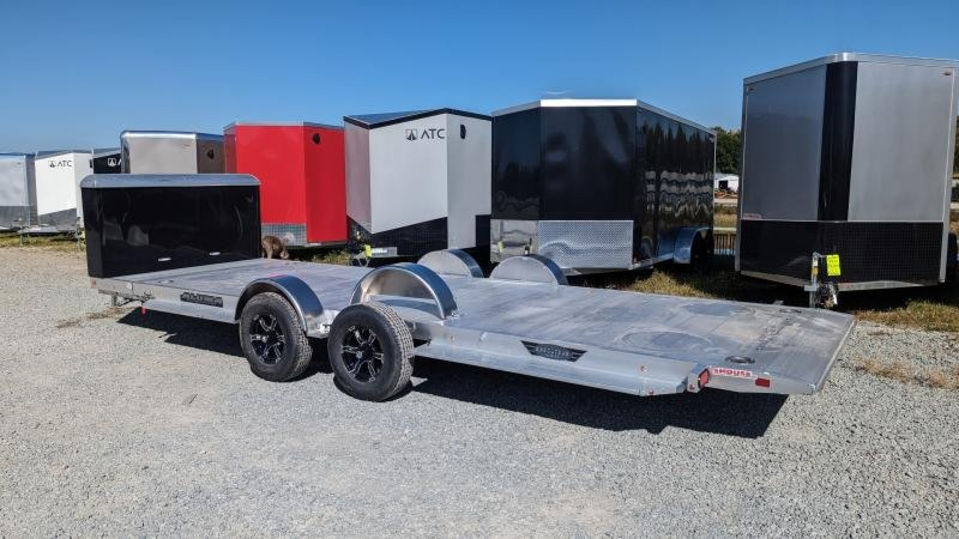 New 2025 Aluma 20'(20" Stationary + 20' Tilt)HD XL Executive Tilt Car Hauler