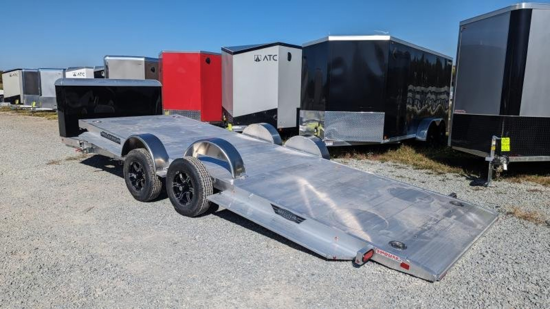 New 2025 Aluma 20'(20" Stationary + 20' Tilt)HD XL Executive Tilt Car Hauler