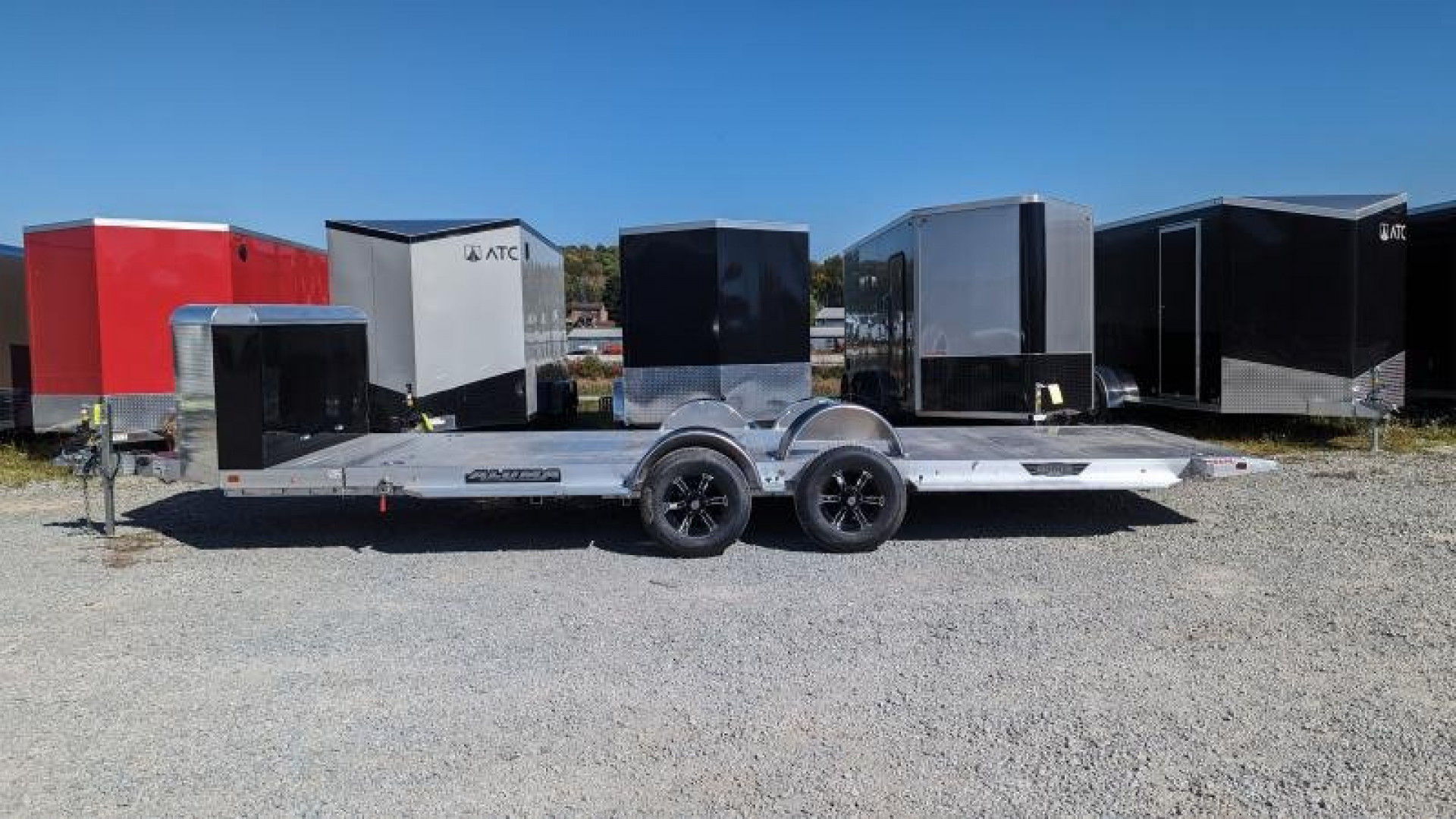 New 2025 Aluma 20'(20" Stationary + 20' Tilt)HD XL Executive Tilt Car Hauler