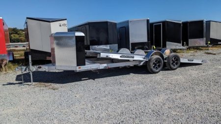 New 2025 Aluma 20'(20" Stationary + 20' Tilt)HD XL Executive Tilt Car Hauler