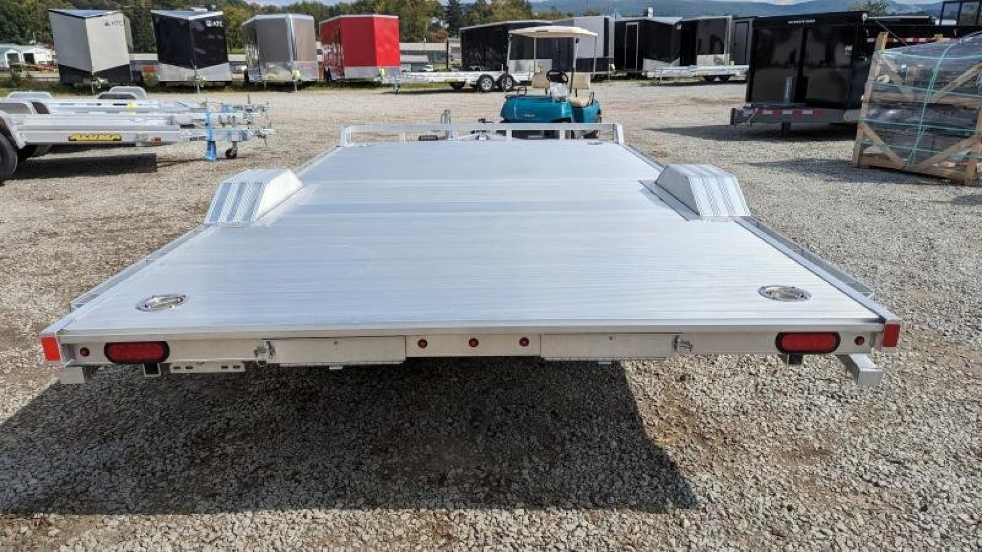 New 2024 Aluma 8x15 HD Drive-Over Fender Utility Trailer w/ Brakes & Underbody Ramps (LEFTOVER PRICE DROP!!!)