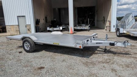 New 2024 Aluma 8x15 HD Drive-Over Fender Utility Trailer w/ Brakes & Underbody Ramps (LEFTOVER PRICE DROP!!!)