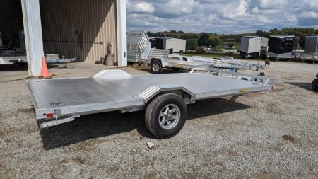 New 2024 Aluma 8x15 HD Drive-Over Fender Utility Trailer w/ Brakes & Underbody Ramps (LEFTOVER PRICE DROP!!!)
