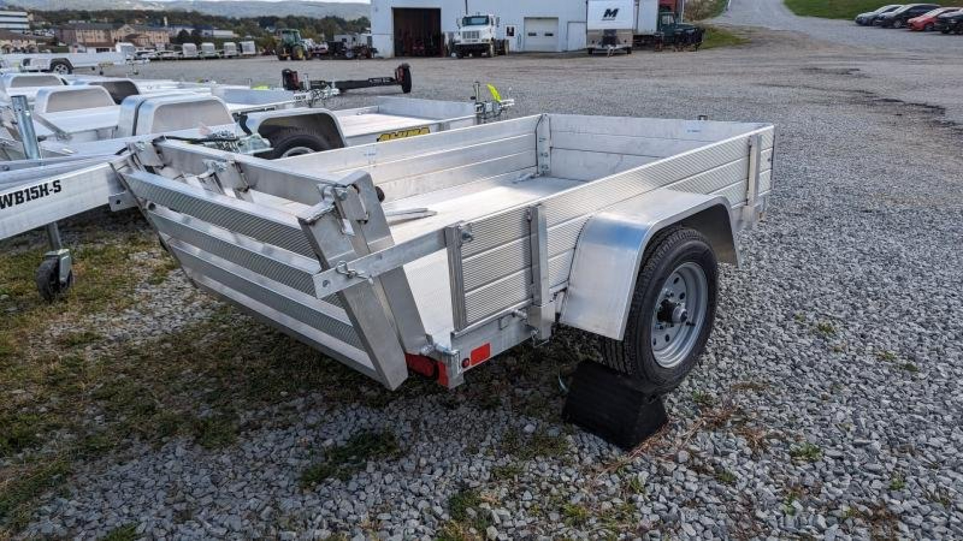 New 2024 Aluma 4x6 LW Utility Trailer w/ Bi-Fold Gate & 12" Side Rack Kit (LEFTOVER PRICE DROP!)