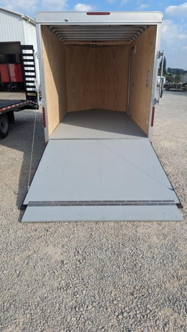 New 2023 Car Mate 7x12 Advantage V-Nose Cargo w/ Ramp Door & BRAKES (12" Add'l Height)