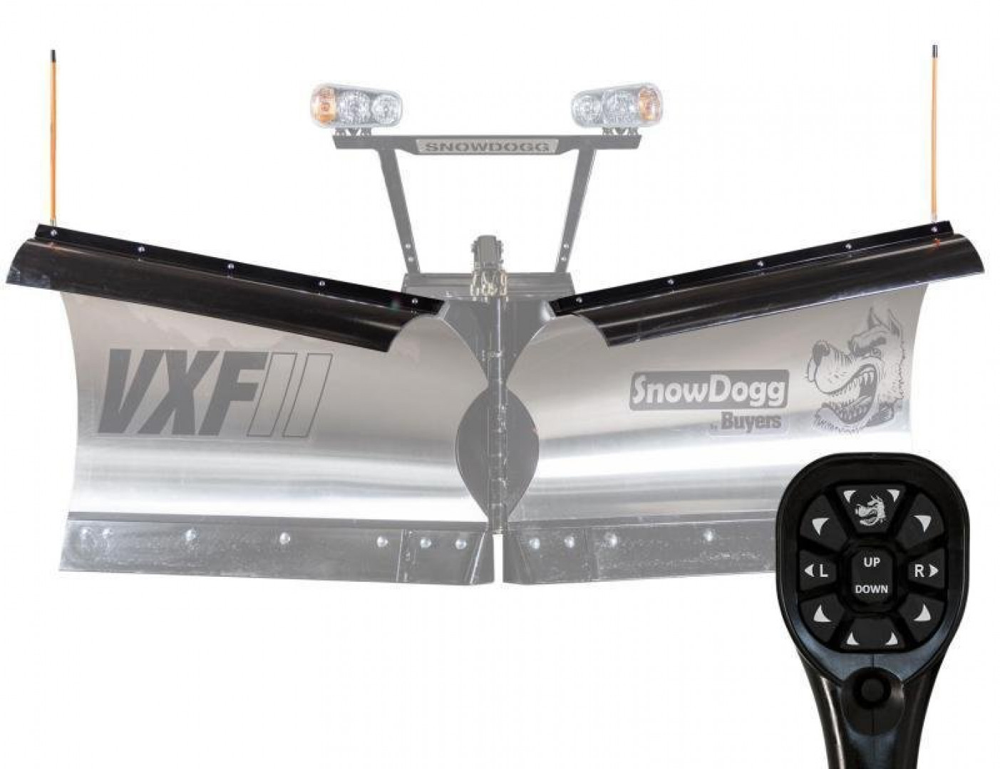 New SNOWDOGG (VXF95II) 9.5' Extreme Duty Stainless Steel V PLOW