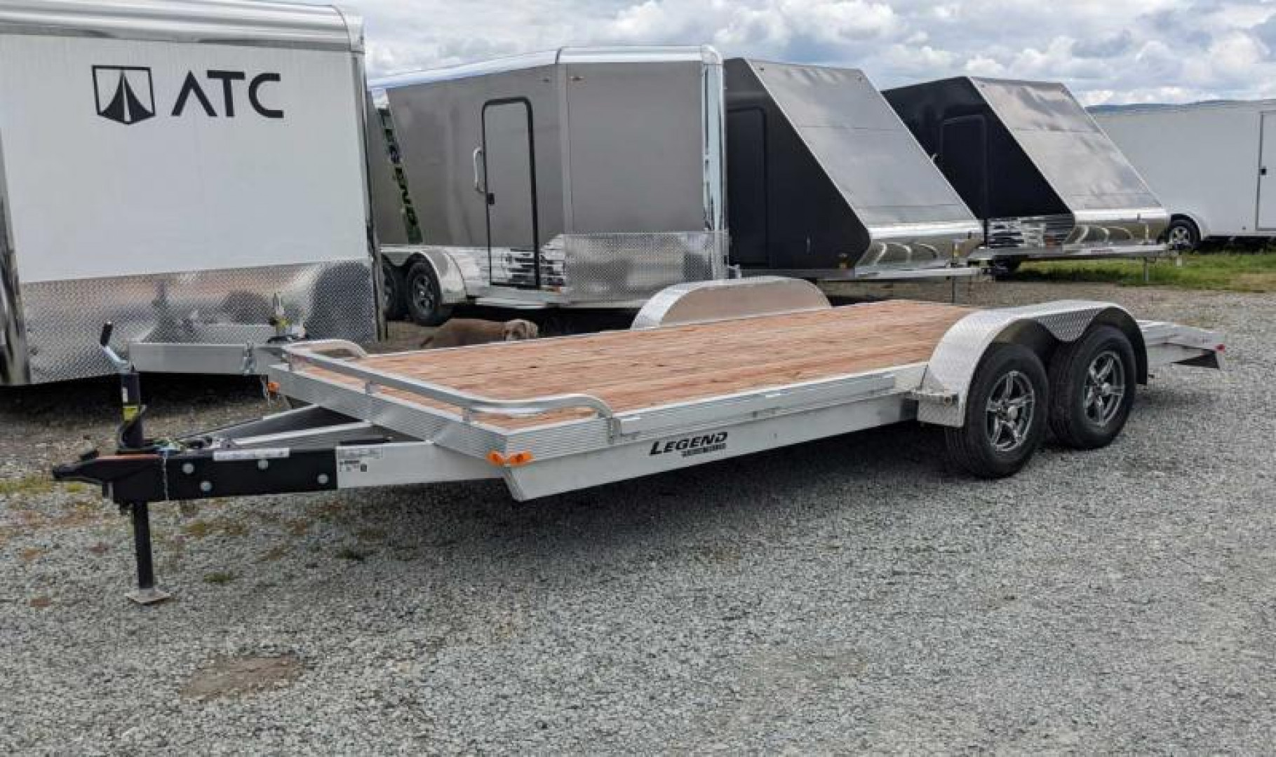 New 2024 Legend 18' HD Aluminum Open Car Hauler w/ Underbody Ramps (PRICE DROP!!!)