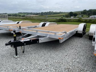 New 2024 Legend 18' HD Aluminum Open Car Hauler w/ Underbody Ramps (PRICE DROP!!!)
