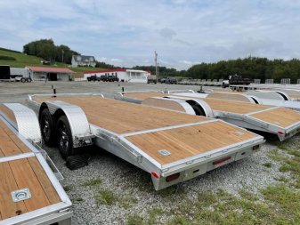 New 2024 Legend 18' HD Aluminum Open Car Hauler w/ Underbody Ramps (PRICE DROP!!!)