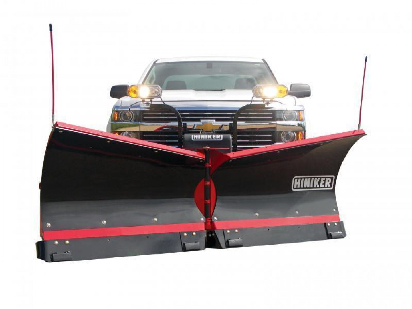 New Hiniker 9.5' Torsion Trip Poly V-Plow w/ Curb Guards, Wear Plates & LED Lights