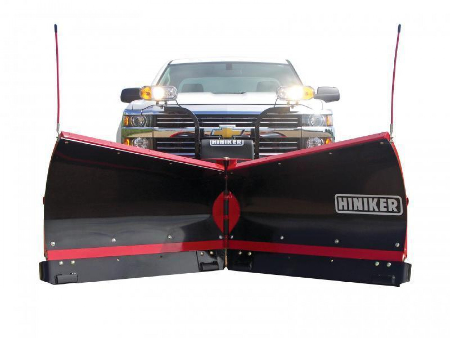 New Hiniker 9.5' Torsion Trip Poly V-Plow w/ Curb Guards, Wear Plates & LED Lights