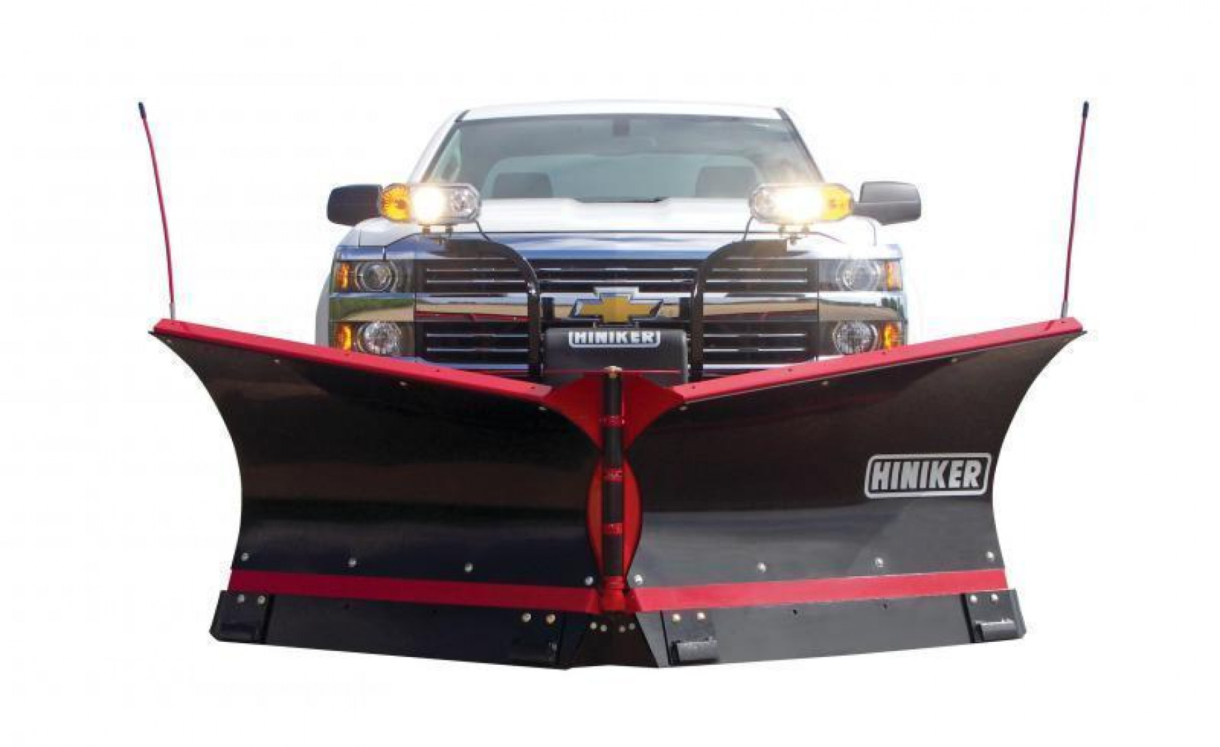 New Hiniker 9.5' Torsion Trip Poly V-Plow w/ Curb Guards, Wear Plates & LED Lights