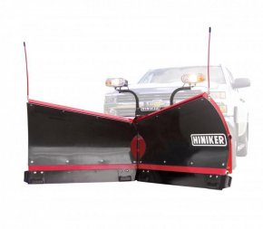 New Hiniker 9.5' Torsion Trip Poly V-Plow w/ Curb Guards, Wear Plates & LED Lights