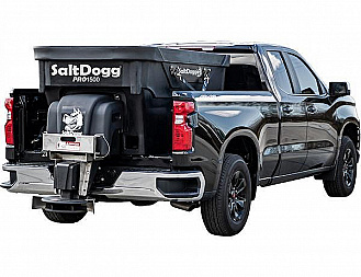 New SALTDOGG (PRO1500) 1.5 cu yd ELECTRIC POLY HOPPER SPREADER