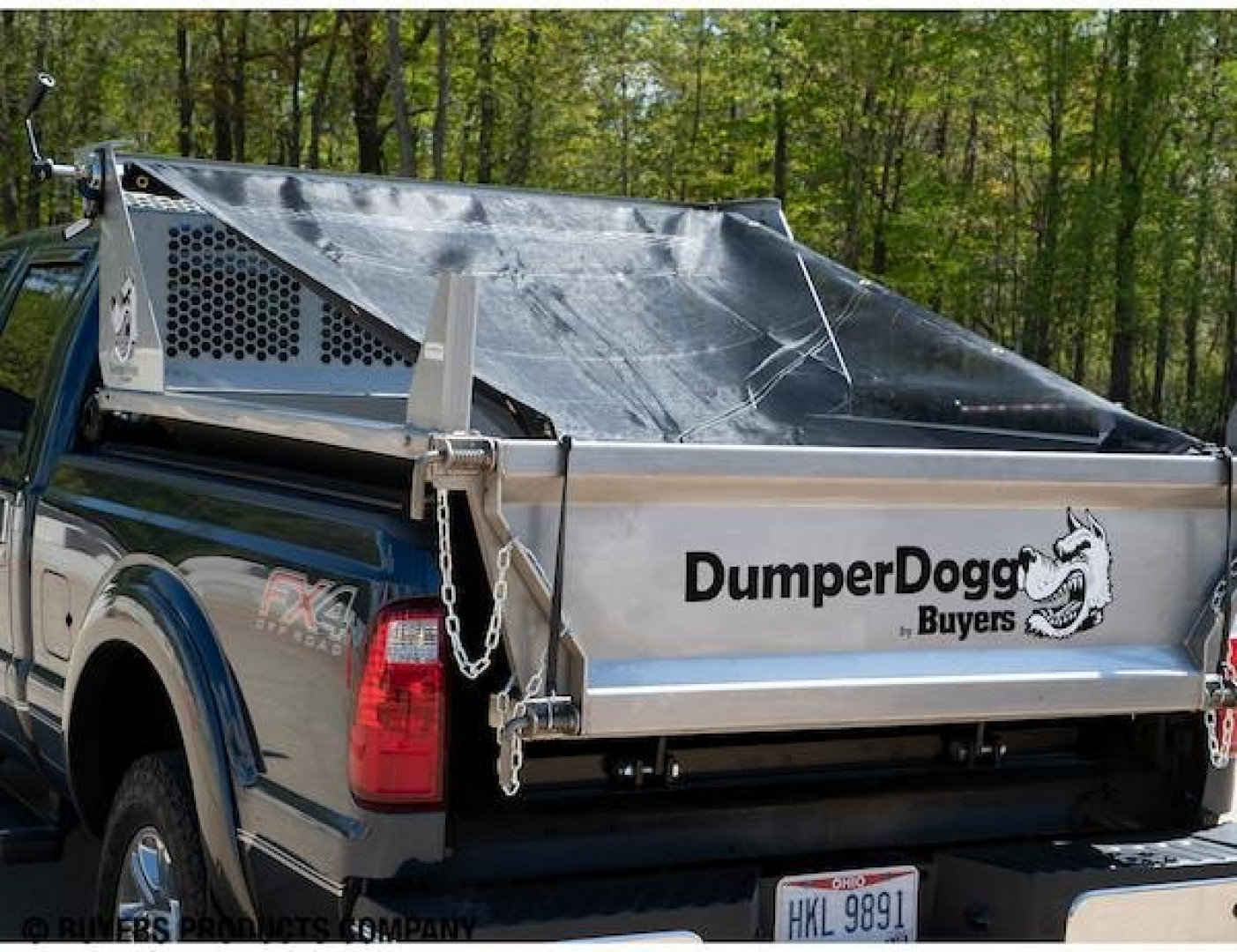 New DUMPERDOGG 8' Stainless Steel Dump Insert w/ Cab Protector