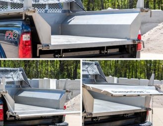 New DUMPERDOGG 8' Stainless Steel Dump Insert w/ Cab Protector