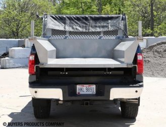 New DUMPERDOGG 8' Stainless Steel Dump Insert w/ Cab Protector