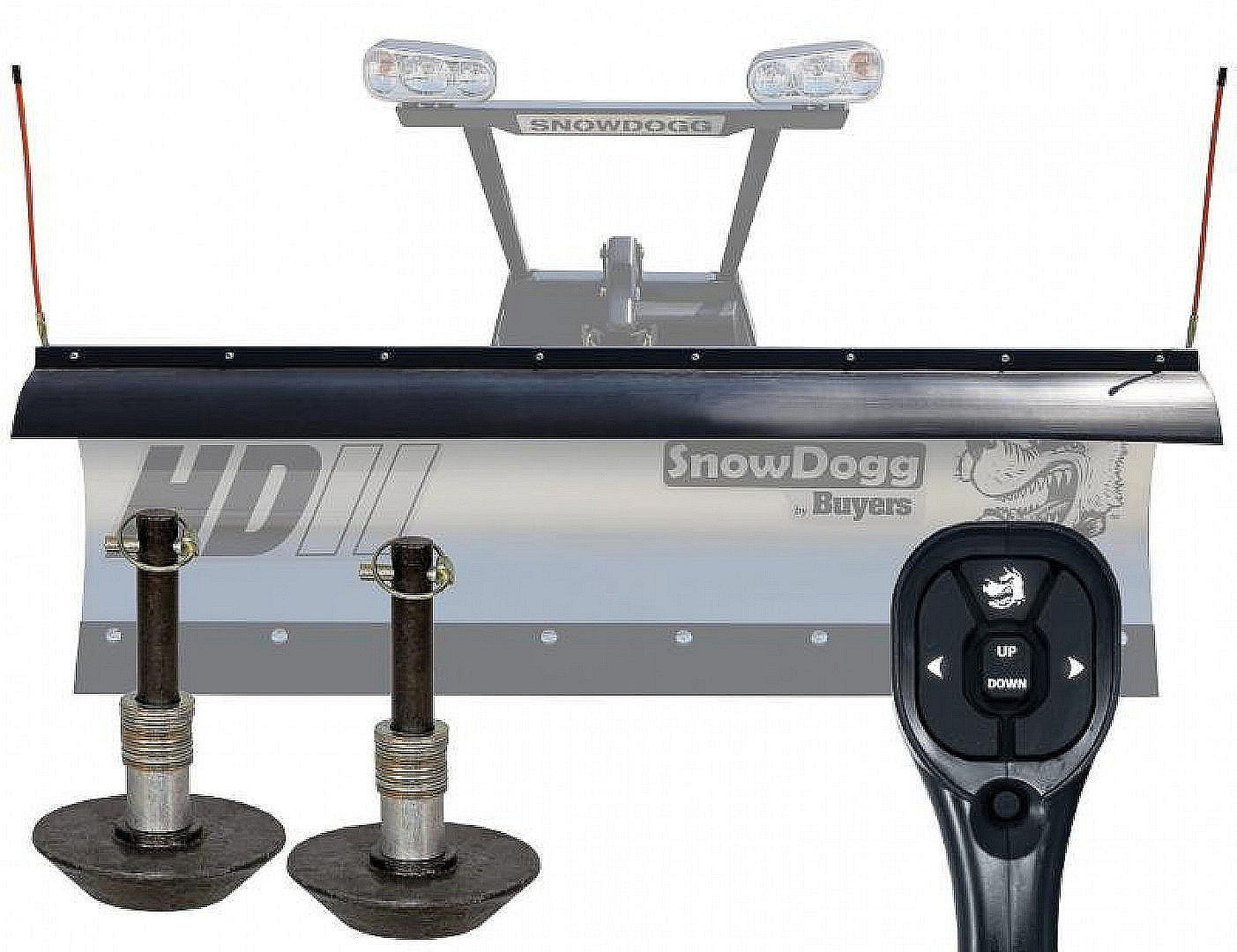 New SNOWDOGG (HD75II) 7.5' HD Gen 2 Stainless Steel Plow