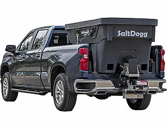 New SALTDOGG (SHPE1500)1.5 cu yd ELECTRIC POLY HOPPER SPREADER