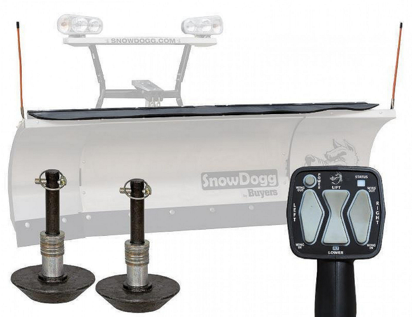 New SNOWDOGG (XP810II) 8'-10' Expandable Stainless Steel Plow