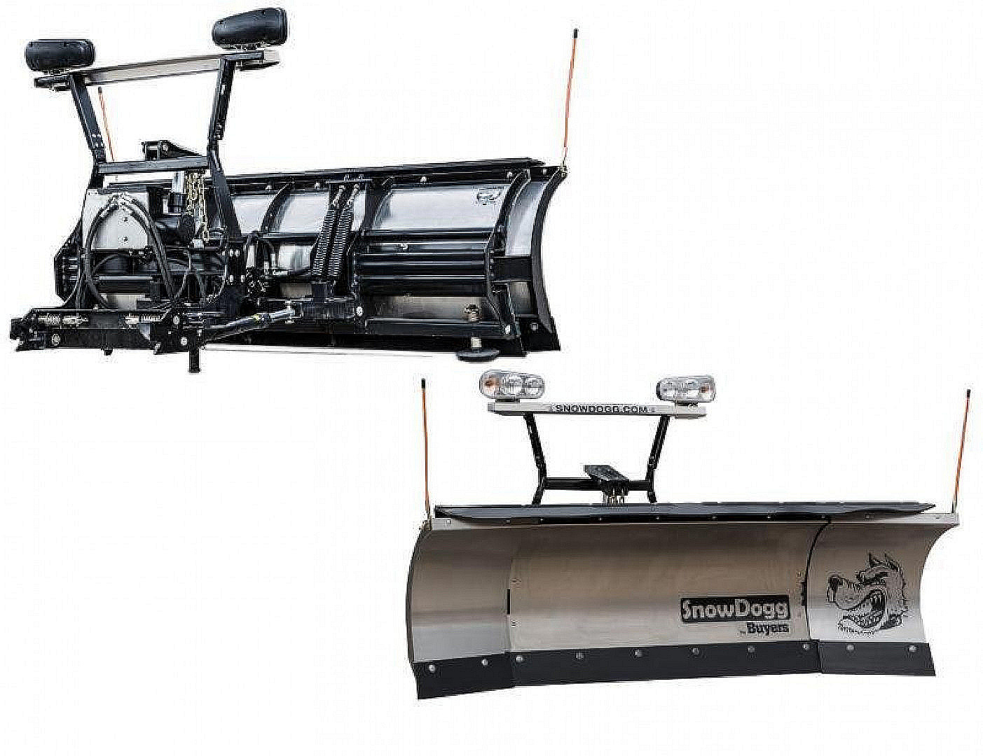 New SNOWDOGG (XP810II) 8'-10' Expandable Stainless Steel Plow