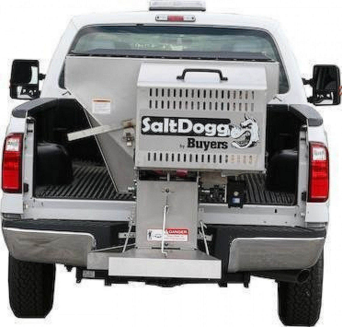 New SALTDOGG (1400050SS) 2.0 Cu Yd (8') Stainless Steel GAS Salt Spreader