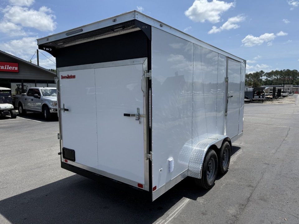 New TX7X16TA3 TEXAS TRAILERS 7' X 16' CARGO / ENCLOSED TRAILER W/REAR RAMP DOOR & SIDE DOOR, PRO LANDSCAPE PACKAGE