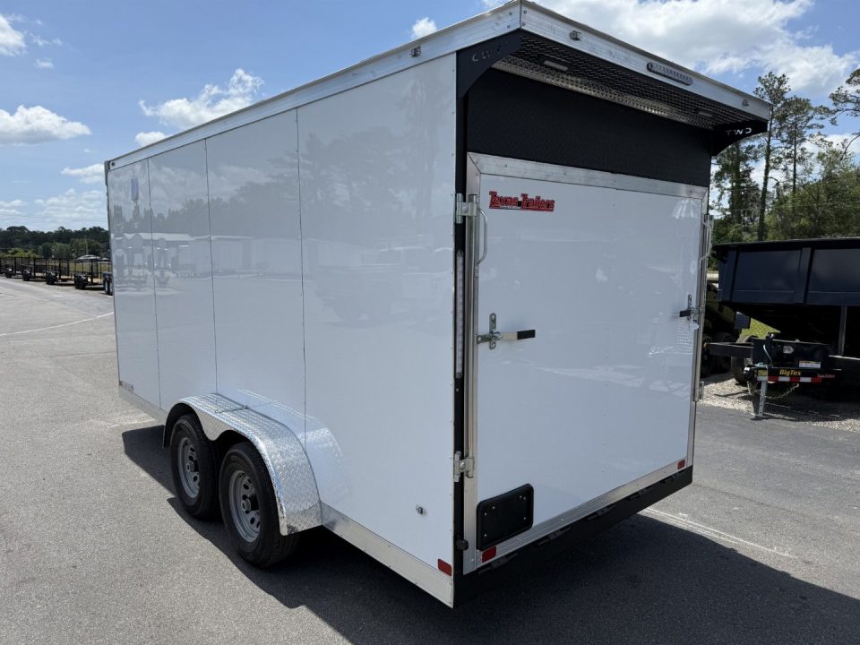 New TX7X16TA3 TEXAS TRAILERS 7' X 16' CARGO / ENCLOSED TRAILER W/REAR RAMP DOOR & SIDE DOOR, PRO LANDSCAPE PACKAGE