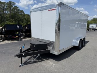 New TX7X16TA3 TEXAS TRAILERS 7' X 16' CARGO / ENCLOSED TRAILER W/REAR RAMP DOOR & SIDE DOOR, PRO LANDSCAPE PACKAGE
