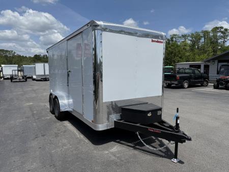 New TX7X16TA3 TEXAS TRAILERS 7' X 16' CARGO / ENCLOSED TRAILER W/REAR RAMP DOOR & SIDE DOOR, PRO LANDSCAPE PACKAGE