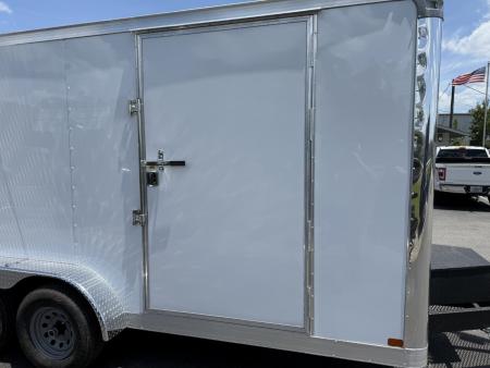 New TX7X16TA3 TEXAS TRAILERS 7' X 16' CARGO / ENCLOSED TRAILER W/REAR RAMP DOOR & SIDE DOOR, PRO LANDSCAPE PACKAGE
