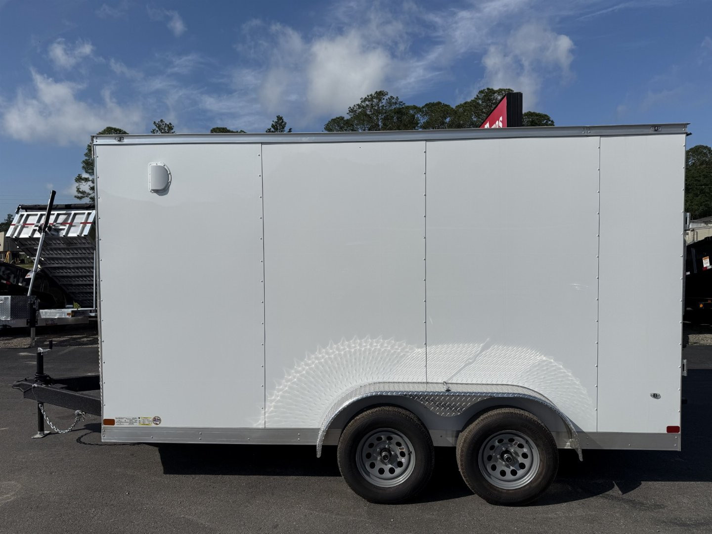New TX7X16TA2 TEXAS TRAILERS 7' X 16' CARGO / ENCLOSED TRAILER W/REAR RAMP DOOR & SIDE DOOR