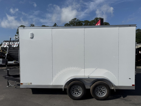 New TX7X16TA2 TEXAS TRAILERS 7' X 16' CARGO / ENCLOSED TRAILER W/REAR RAMP DOOR & SIDE DOOR