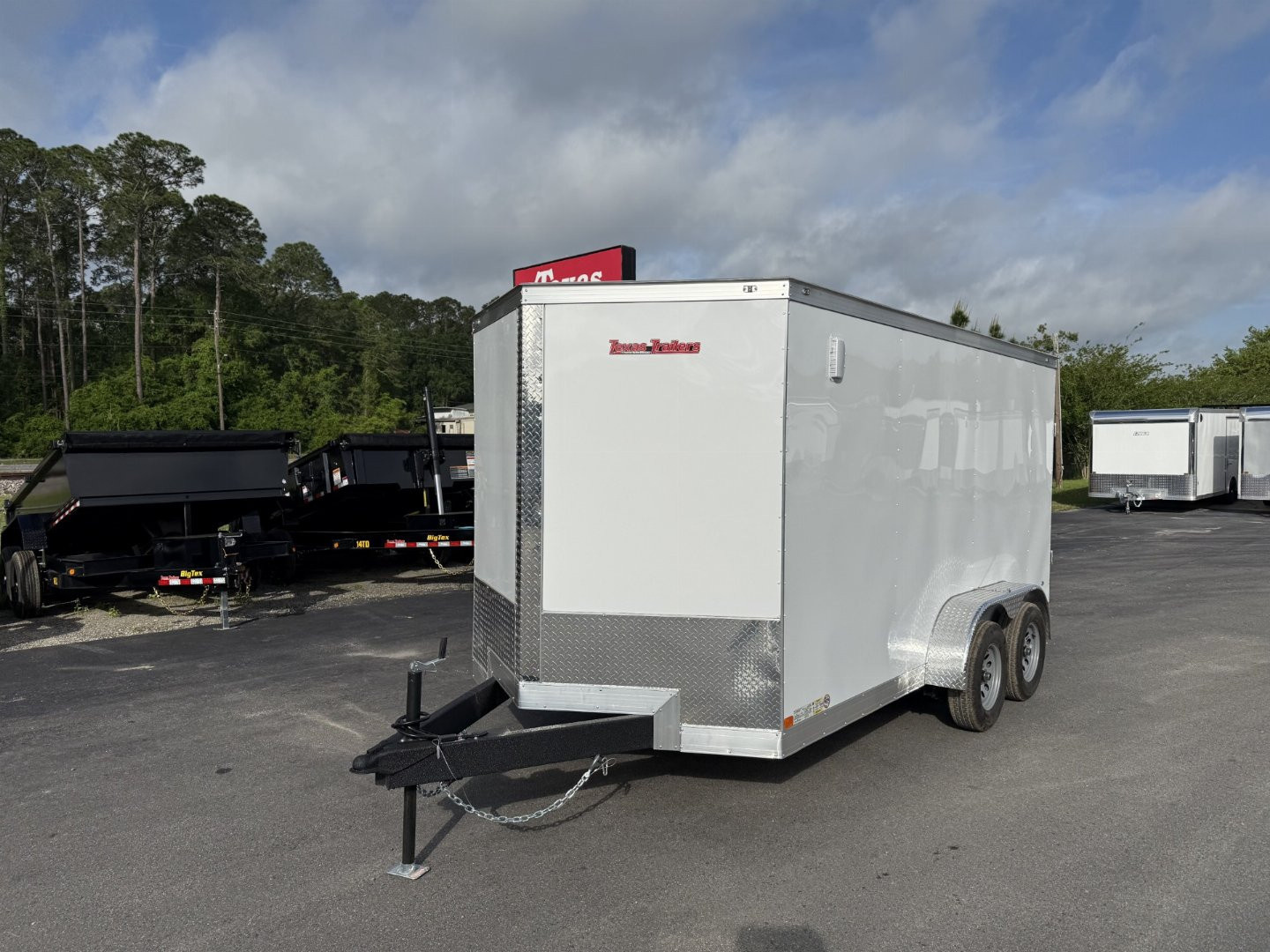 New TX7X14TA2 TEXAS TRAILERS 7' X 14' CARGO / ENCLOSED TRAILER W/REAR RAMP DOOR & SIDE DOOR