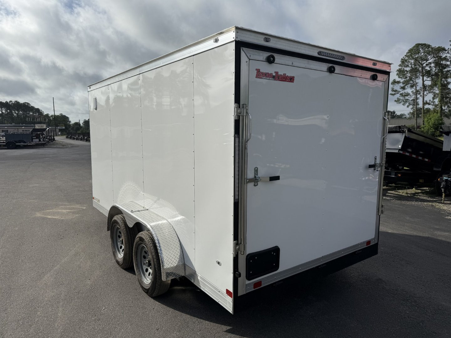 New TX7X14TA2 TEXAS TRAILERS 7' X 14' CARGO / ENCLOSED TRAILER W/REAR RAMP DOOR & SIDE DOOR