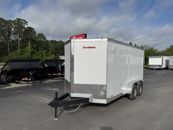 New TX7X14TA2 TEXAS TRAILERS 7' X 14' CARGO / ENCLOSED TRAILER W/REAR RAMP DOOR & SIDE DOOR