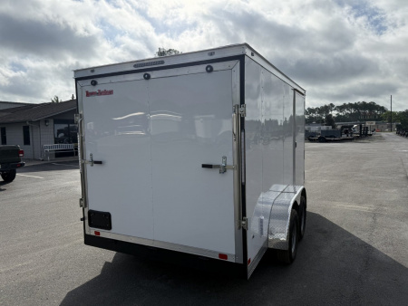 New TX7X14TA2 TEXAS TRAILERS 7' X 14' CARGO / ENCLOSED TRAILER W/REAR RAMP DOOR & SIDE DOOR
