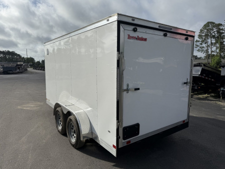 New TX7X14TA2 TEXAS TRAILERS 7' X 14' CARGO / ENCLOSED TRAILER W/REAR RAMP DOOR & SIDE DOOR
