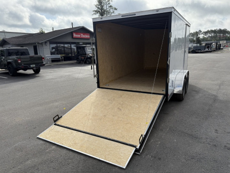 New TX7X14TA2 TEXAS TRAILERS 7' X 14' CARGO / ENCLOSED TRAILER W/REAR RAMP DOOR & SIDE DOOR