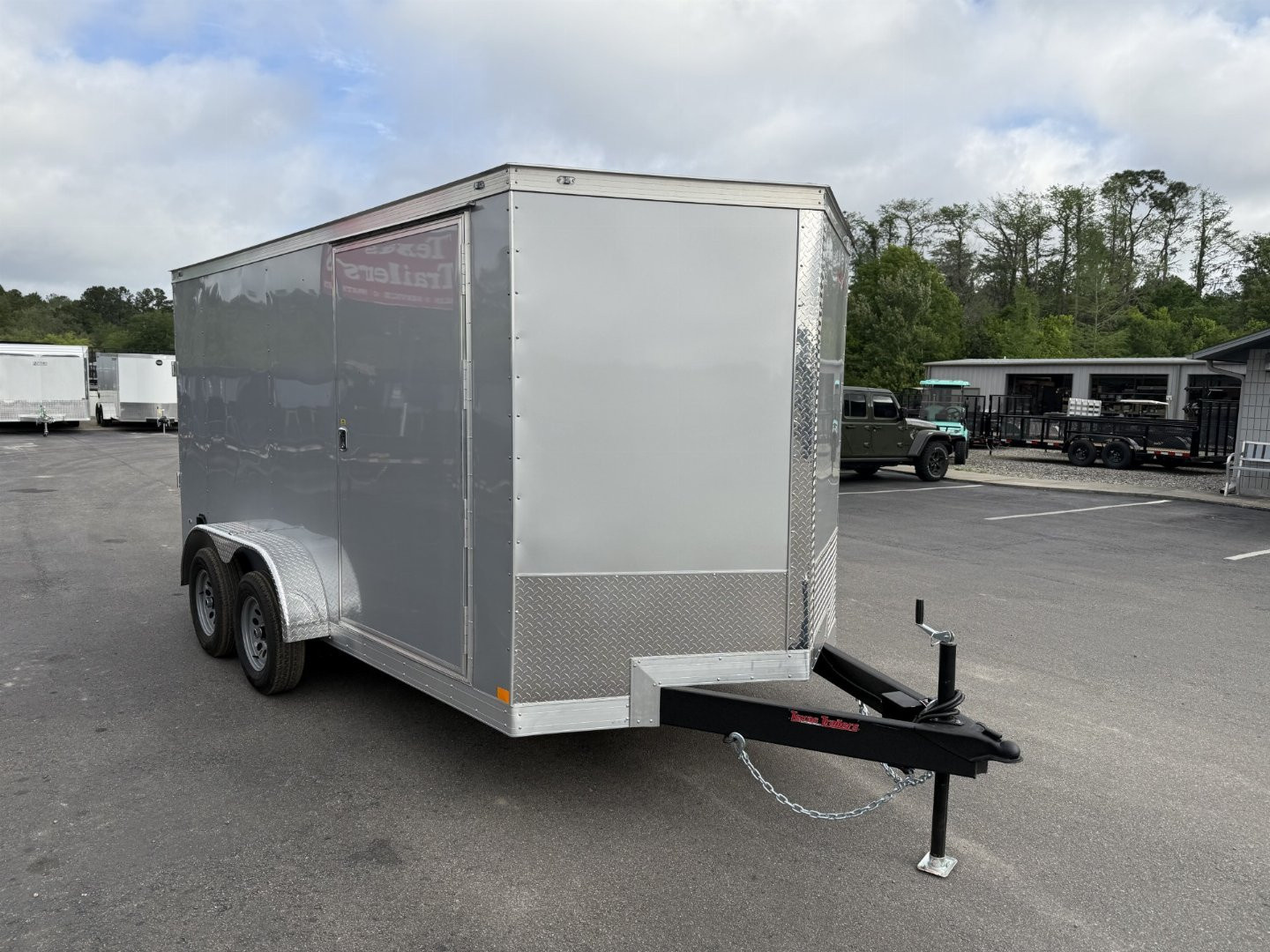 New TX7X14TA2 TEXAS TRAILERS 7' X 14' CARGO / ENCLOSED TRAILER W/REAR RAMP DOOR & SIDE DOOR