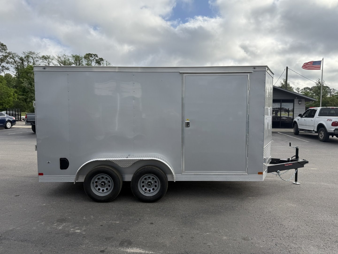 New TX7X14TA2 TEXAS TRAILERS 7' X 14' CARGO / ENCLOSED TRAILER W/REAR RAMP DOOR & SIDE DOOR